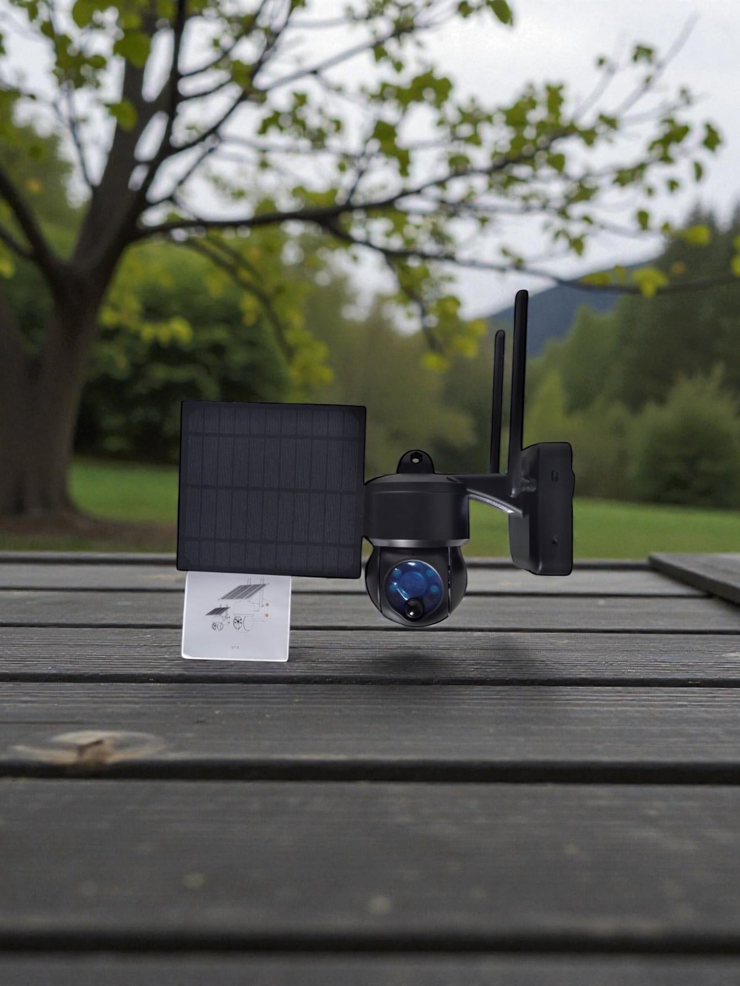 Pack Gardien Solaire 4MP : Caméra de Surveillance WiFi Ultra HD Autonome