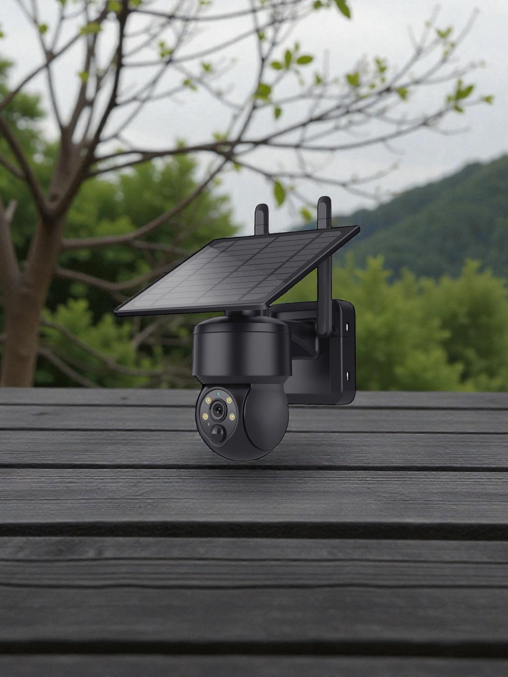 Pack Gardien Solaire 4MP : Caméra de Surveillance WiFi Ultra HD Autonome